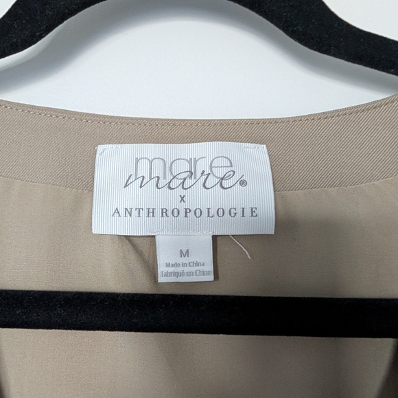 Anthropologie Mare Mare Beige Button-Down Vest / Top - Picture 7 of 10